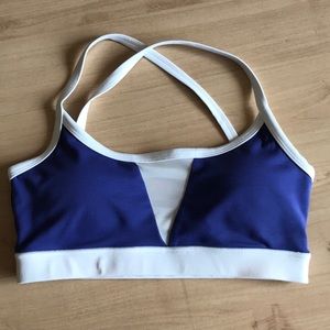 PopFlex Set the Bar Purple Sports Bra